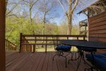 Large back deck with river views and easy access down to river